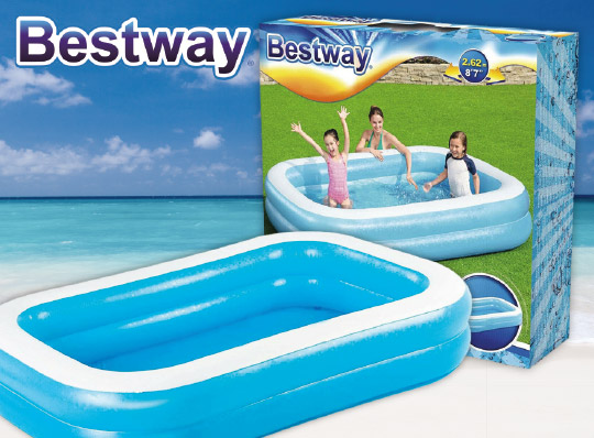 Bestway Pool Family, 262 x 175 x 51 cm