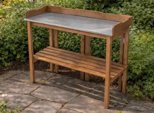 Pflanztisch aus Holz, 94 x 40 x 86 cm