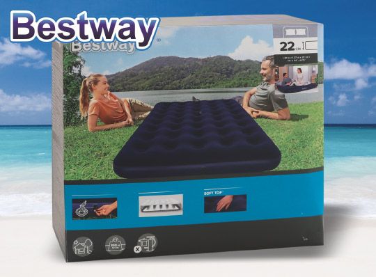 Bestway Luftbett doppelt, Maße: 137 x 191 x 22 cm