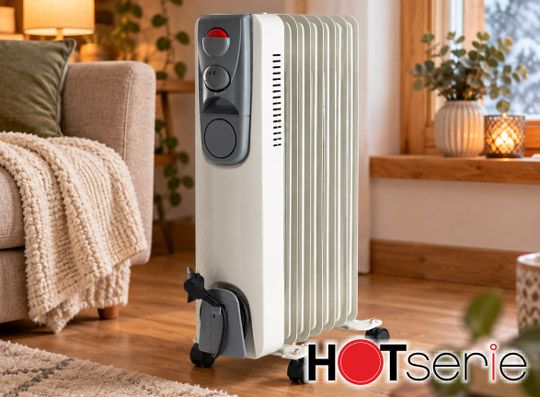 HOTserie Ölheizkörper, 1500 Watt, weiß